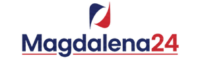 Magdalena24 logo: blue 'Magdalena' text with red '24' and a blue-red flag icon.