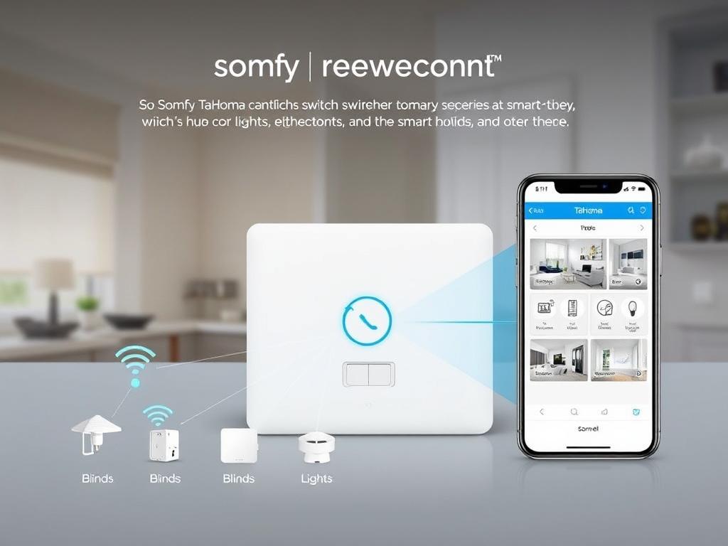 Centrala TaHoma switch Somfy z aplikacją mobilną Centrala TaHoma switch Somfy z aplikacją mobilną